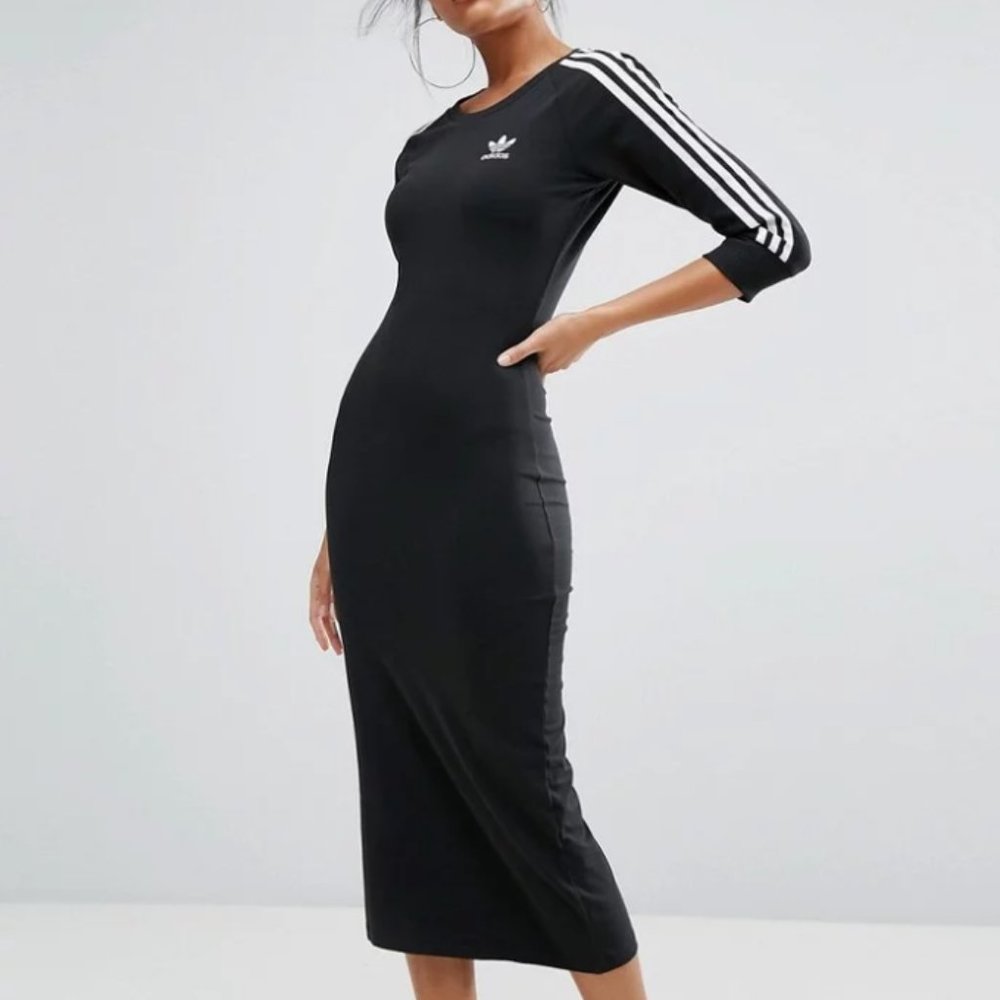 Adidas Black Three Stripe Dress